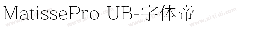 MatissePro UB字体转换